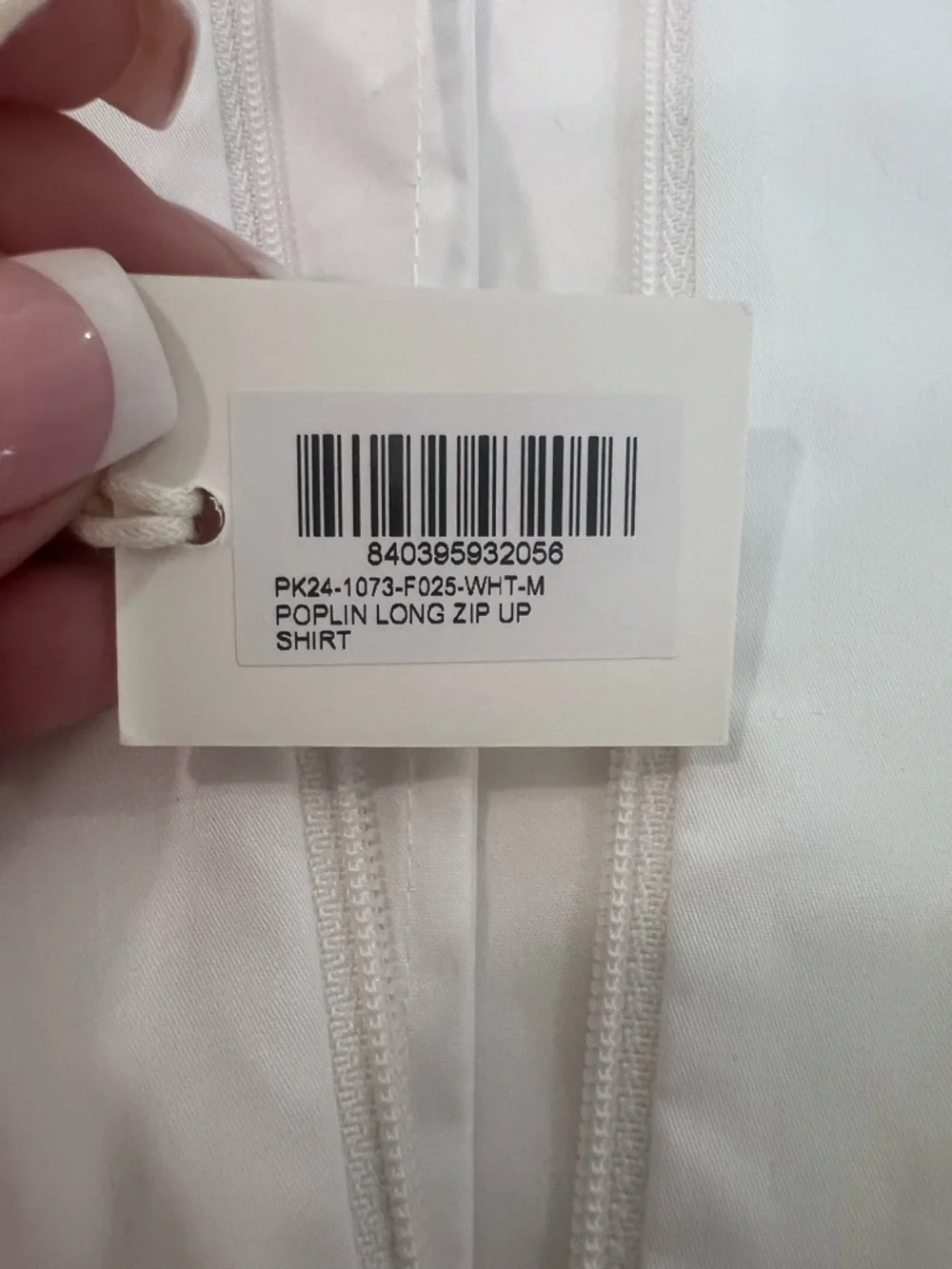 Khy White Zip-Front Fitted Button-Down Shirt - Picture 4 of 5